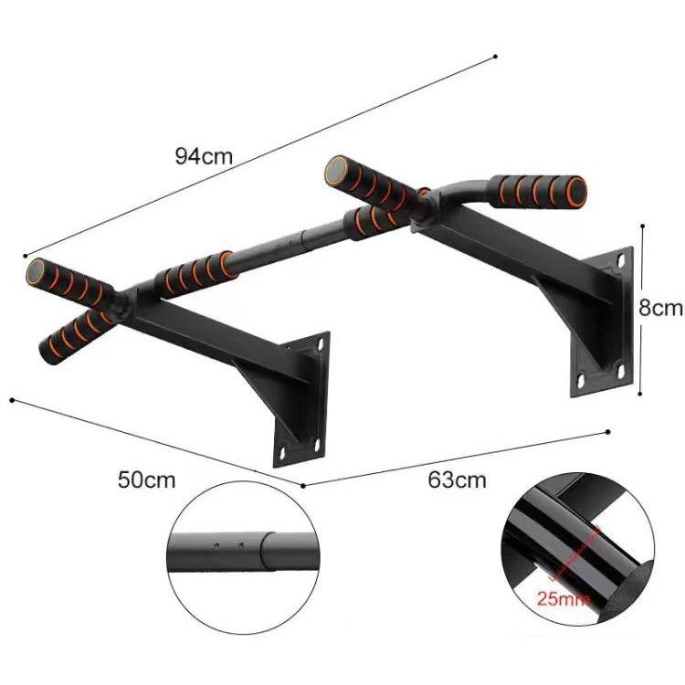 Wall-Mounted Pull-Up Bar: Single & Double Options for Home Fitness