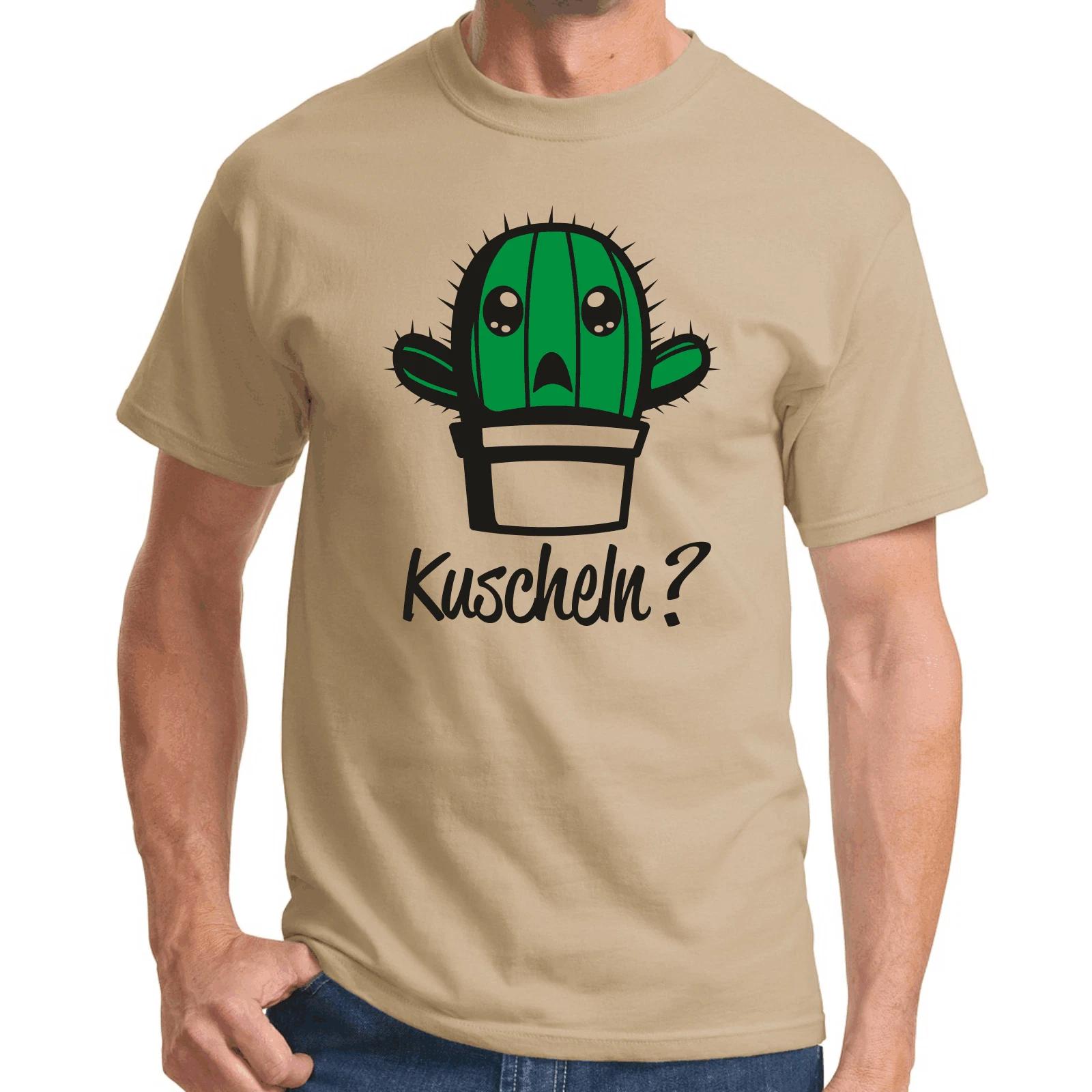 Men s and Women s T-shirts Cuddle Cactus Hug Comic Sayings Gift Funny Fun Comedy Fun S
