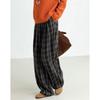 Demana Women's Retro Plaid Winter Casual Pants