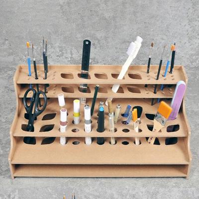 Wood Drawing Rack Storage Holder Stand Organizer Rack Drawing Supplies Made Of Material Durable DIY Assemble