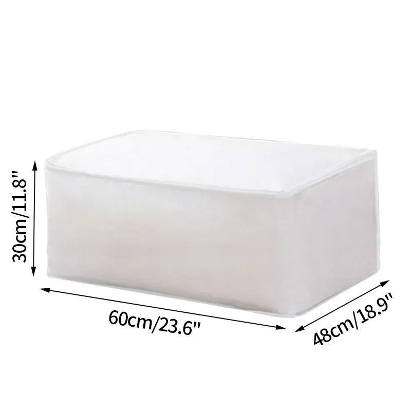 

Белый Водонепроницаемый Органайзер для Одеял и Одежды, Сумки для Хранения Под Кроватью, Пыленепроницаемый Органайзер для Шкафа, Влагостойкий, Складной, Сумка для Переезда белый