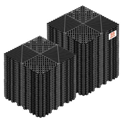 Interlocking Drainage Mats, 310 X 310 Mm, Modular Garage Flooring Tiles, Non-Slip PP Drainage Floor Tiles, Self-Draining, Easy Installation
