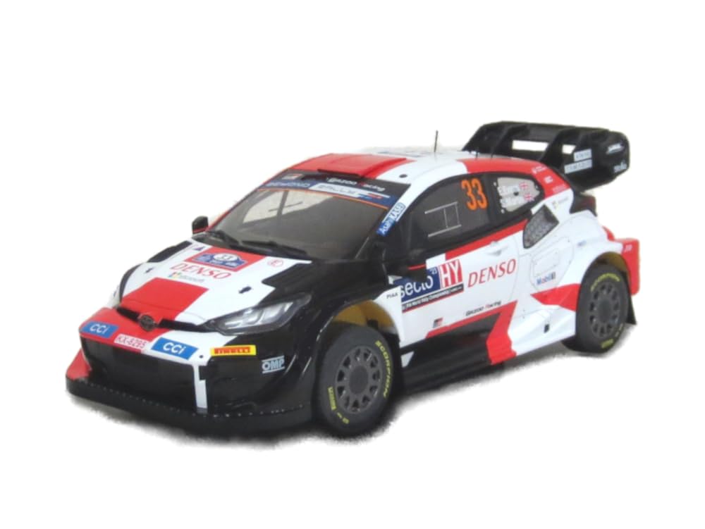 Ixomodel B Toyota GR Yaris Rally1 2023 Finland Winner Martin Scale Model 18RMC174A #33 E. Evans/S. 1/18