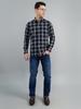 MONTE CARLO Men's Regular Fit Check Full Sleeve Shirt