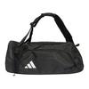 adidas Recycled Polyester Plain Weave Fabric Travel Bag Medium Size Unisex Black Adidas HS9755