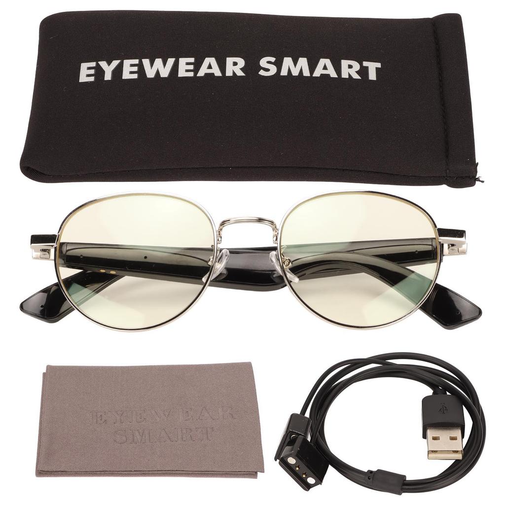 Inteligentne Okulary Stereo IPX4 Wodoodporne Słuchawki z Otwartym Uchem Bezprzewodowe Bluetooth Okulary do Muzyki dla