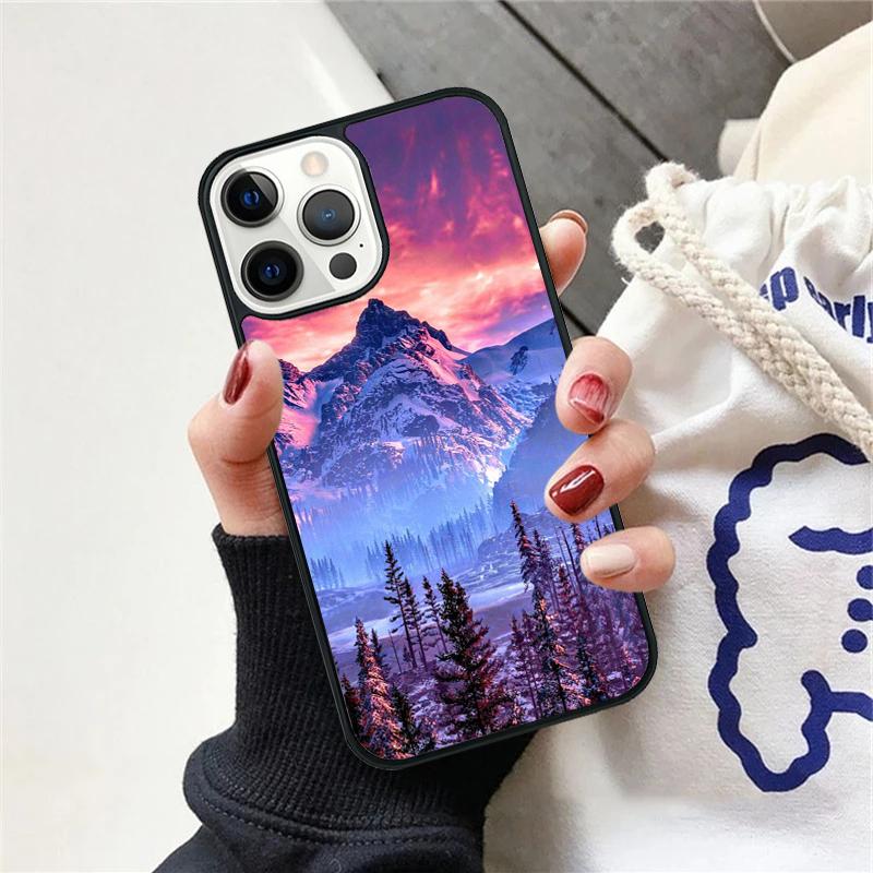 Snow Mountain Phone Case For iPhone 17 Air 15 16 Cover  11 13 14 Pro Max 12 Plus Max Fundas