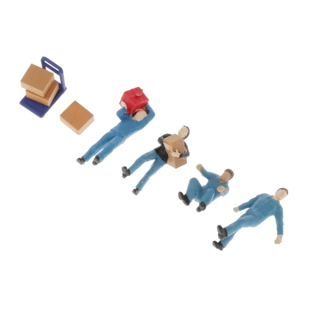 People Figures 1:64 Scale Model Painted Miniatures Set