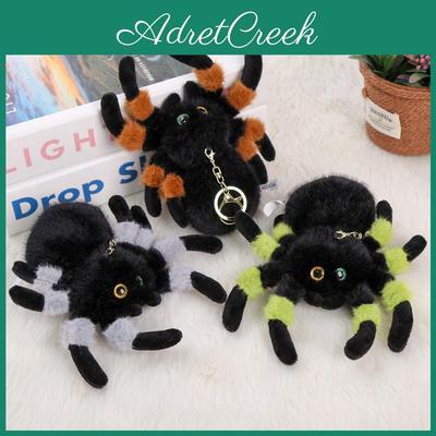 Plush Spider Keychain With Pp Cotton Filling For Bag Decorations And Gifts For Girls