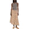 Ganni Striped Sleeveless Ribbed Round Neck Vest Women Tops A1050192