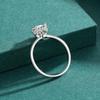 Modian 925 Sterling Silver Classic Round Clear CZ Wedding Brand Finger Rings Platinum Plated Statement Jewelry For Women