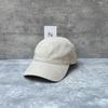 Light Luxury Cotton And Linen Breathable Light Beige Baseball Hat Men'S And Women'S Daily Basic Versatile Visor Cap Cap