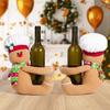 Gingerbread Man Christmas Tree Topper Attractive Design Wine Bottle Curtain Ornaments Suitable for Friends Family Gifts