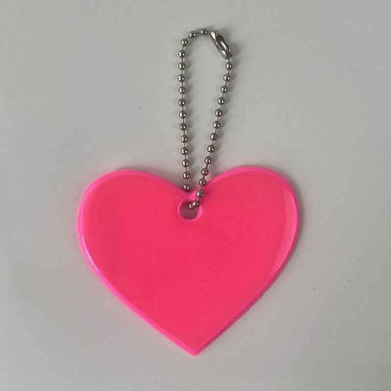2Pcs Color Music  Safety Reflector Reflective Keychains Car Keyrings Charm Bag Accessories for Jacket BackPack Strollers Wheelchairs