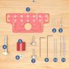 Shelf Pin Hinge Jig 2 in 1 Self Contained Clamping All Metal Cabinet Hardware Tool Drilling Guide