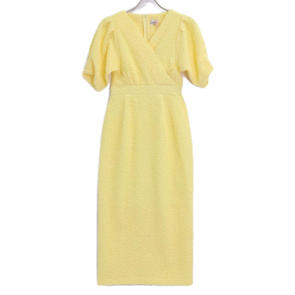 Katrin TOKYO 2501-0007OP Lemon V-neck Maxi Dress Dress Cara00 LemonUsed