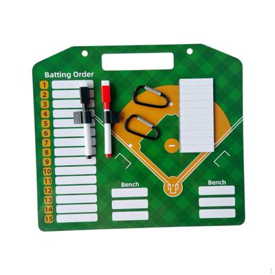 Baseball Coaching Board 2 Erasable Pens Double Sided for Recreation Practice