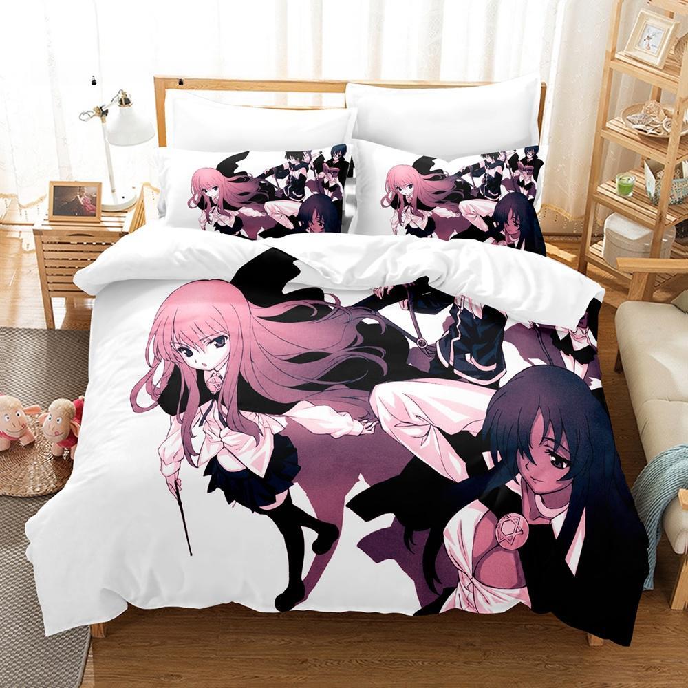 New Anime The Familiar of Zero Bedding Set Single Twin Full Queen King Size Bed Set Adult Kid Bedroom Duvet Cover Sets Anime Bed