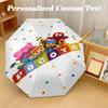 8‑Rib Automatic Umbrella, Pocoyó Cartoon Design Foldable Umbrella for Sun Rain Protection Travel