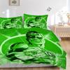 3pcs Green Lantern Ring Cover Set, Bedding Set, Soft Comfortable Duvet Cover, For Bedroom, Guest Room (1*Duvet Cover + 2*Pillowcases, Withou