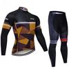 Long Sleeve Cycling Jersey Set With Matching Pants Road Mountain Bike Riding Winter Unisex