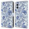 For iPhone 16 Leather Case Pattern Printing Wallet Stand Flip Phone Cover