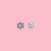 S999 Sterling Silver Six-Character Mantra Flower Bracelet Spacer