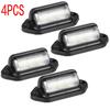4Pcs Car License Plate Lights 6 LED Universal Car Truck Bus Motorcycle Truck Lamp White Bulbs Products License Plate Lightst 12V