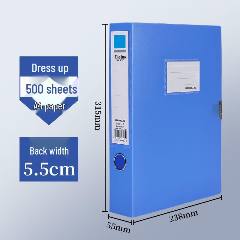 A4 Dokumentenorganisations-Aufbewahrungsbox - Verdickte Plastikmappe für Konten & Verträge