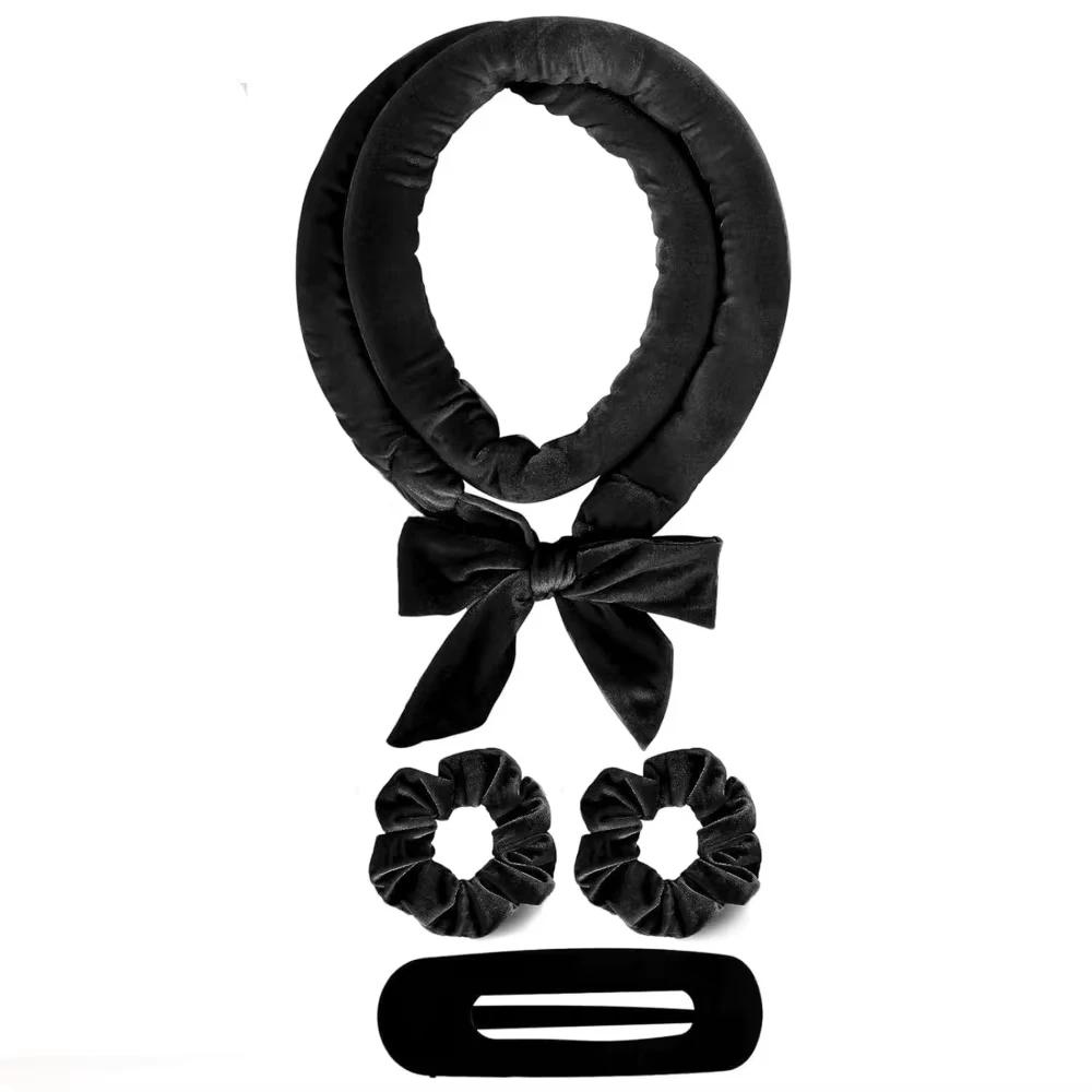 4pcs No Heat Hair Curler Women Lazy Curls Heatless Headband Ideal For Sleeping Overnight Waves Wake Up Ideal Ideal For All Hair