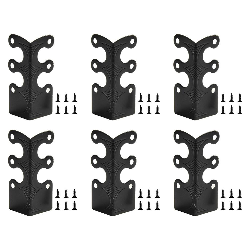 Pro stylovou ochranu soklových lišt s vintage kovovými rohovými chrániči 6 ks