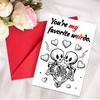 Gothic Skull Valentine's Day Cards - 10pcs "Til Death" Romantic Gothic Stationery Set with Red Envelopes, Dark Love Theme Gift