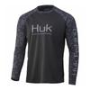 HUK Magliette da Pesca Abbigliamento da Pesca Sport all'Aperto Protezione Solare Asciugatura Rapida Manica Lunga Girocollo Seta di Ghiaccio Abbigliamento da Pesca