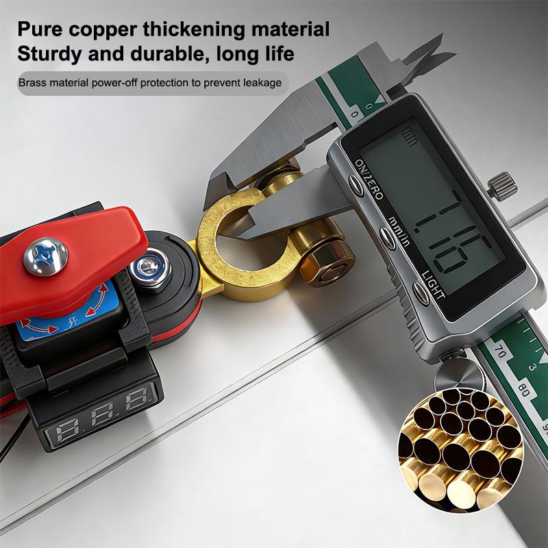 Automobile Battery Disconnect Switch Bidirectional Joint Rotatable Power Cut Off Easy Use for Truck RV Anti Theft Application
