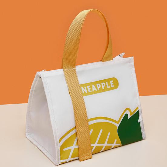 Bento Bag Foldable Waterproof Oxford Cloth Daily Use Students Lunch Box Tote Household Supplies