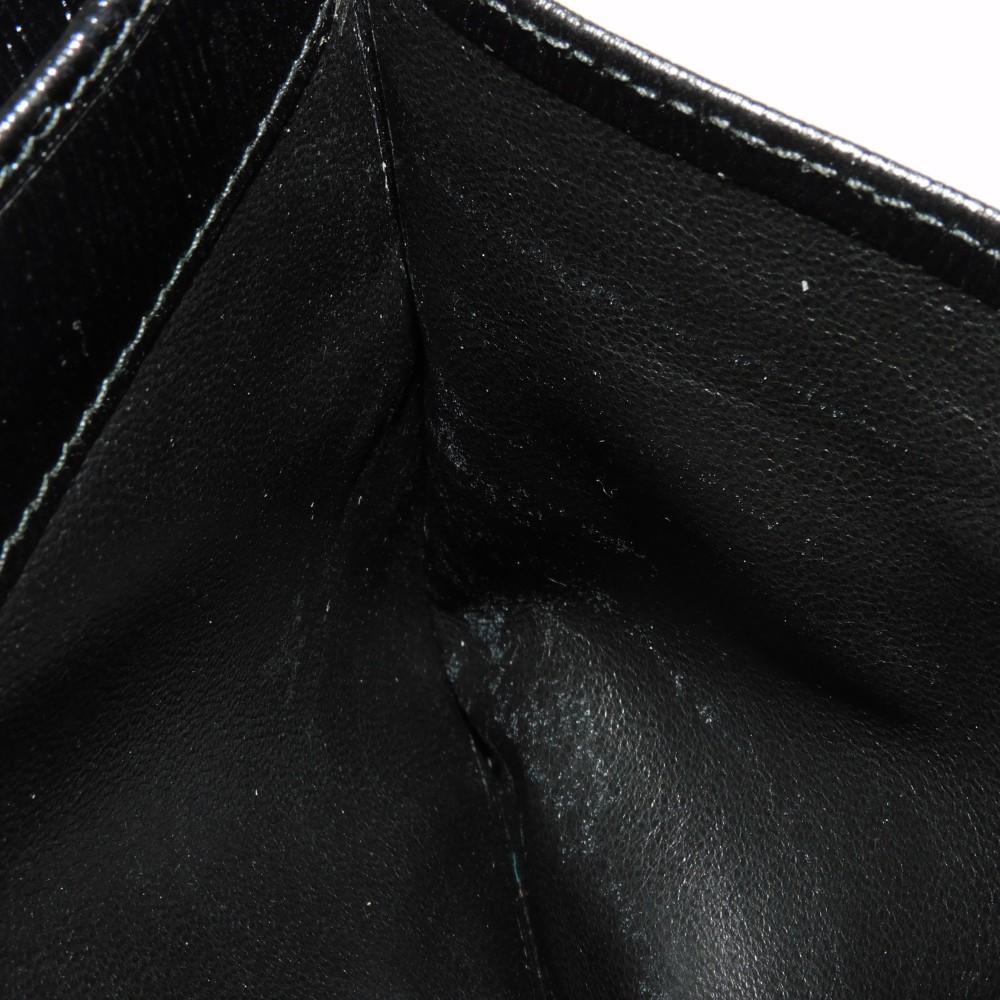Used 9539 Old Jackie Compact Wallet 035 2169 7941 Vintage Gold Billfold Coin Purse Black Unisex from Japan AUTHENTIC