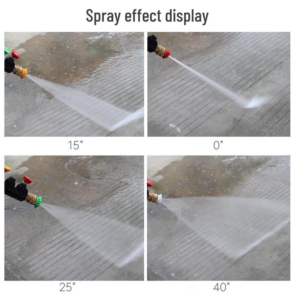 Hochdruck Autowaschwasserpistole mit Fünffarb-Düse, 1/4 Schnellsteckadapter