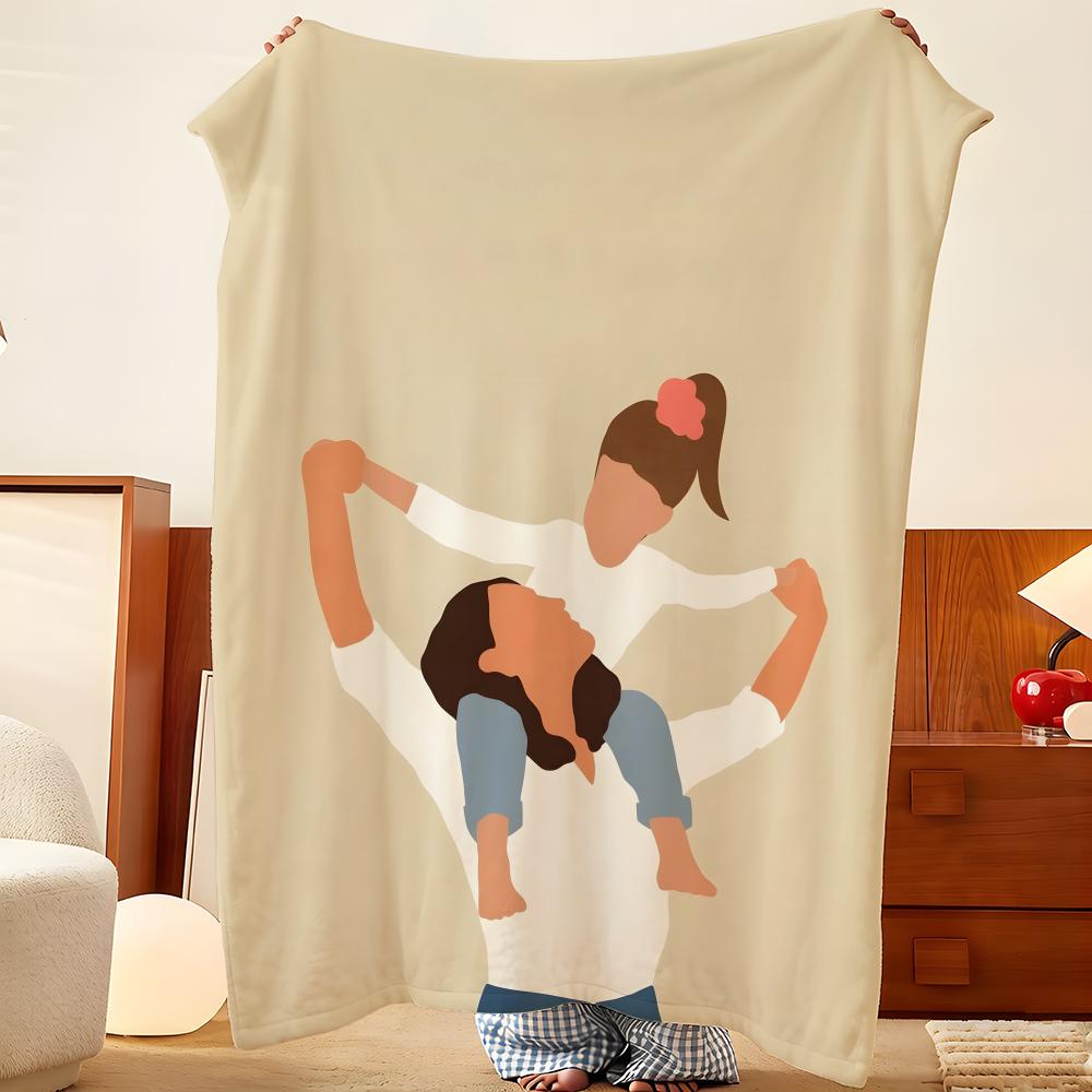 Artist p-pennika Throw Flannel Throw Blanket, Lightweight Cozy, Durable Washable cute Cool