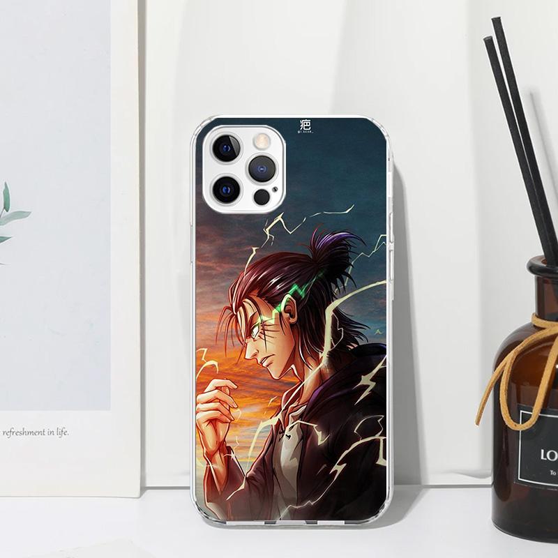 Attack-Titan Eren Phone Case For Iphone 17 Air 16 15 Plus 16E 14 Pro Max 13 Mini 12 11 7 8 SE Fundas Soft Back Cover 17 Air 16 1