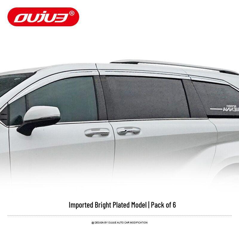 Suitable Electroplated Rain Guards & Window Visor Strips for 2021 Toyota Sienna