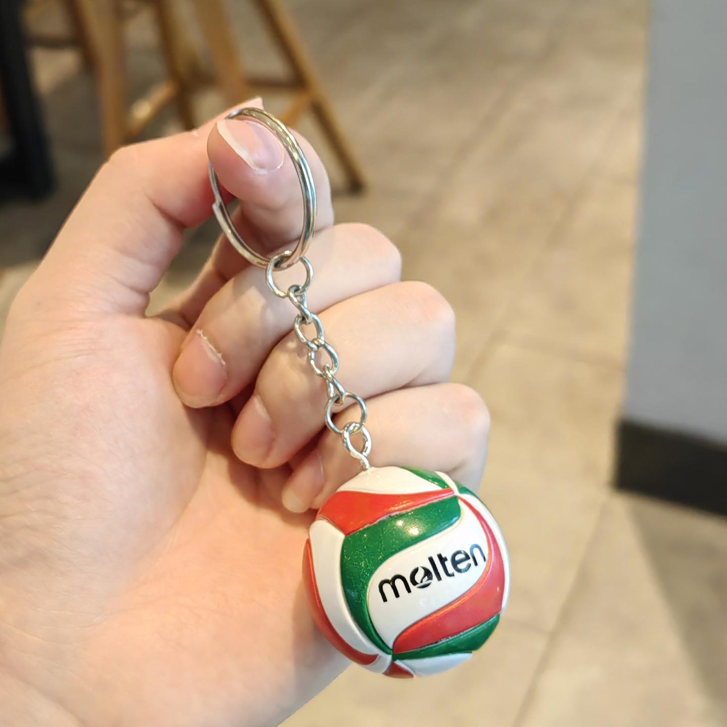Volleyball Schlüsselanhänger Anhänger: Kreativer Rucksackanhänger & Mini-Souvenir-Geschenk für Herren- & Damen-Volleyballwettkämpfe beige