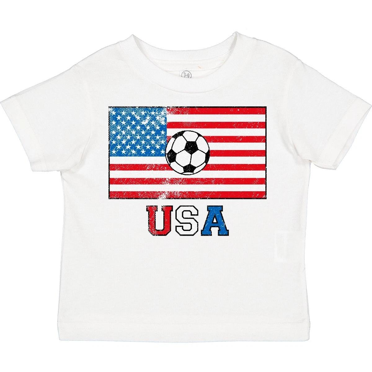 Inktastic USA Soccer Toddler kids boys T-Shirt American America United States Futbol Fan 120