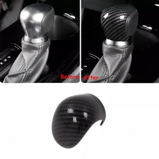 Carbon Fiber Inner Gear Shift Knob Cover Trim For Toyota C-HR CHR 2016-