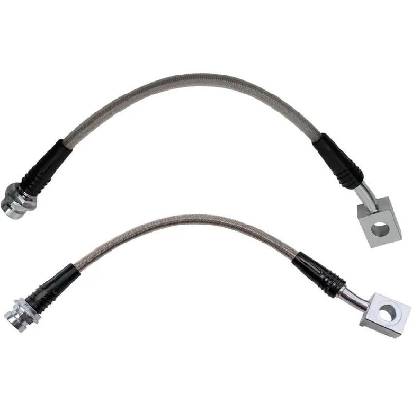 Stainless Steel Rear Brake Hose Set Compatible with Cadillac Escalade Chevrolet Avalanche Suburban Tahoe GMC Yukon