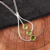 Peridot Schmuck, 925 massiv Sterlingsilber Edelstein Anhänger, Handgefertigter Anhänger Schmuck, Für Hochzeitsgeschenk