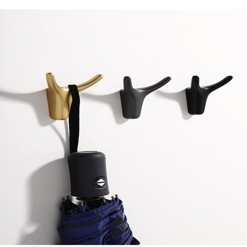 Moderne Noordse Lichte Luxe Aluminiumlegering Nieuwe Ophanghaak Badkamer Kledingkast Deur Kleding en Garderobe Wandhanger Wand Hangi