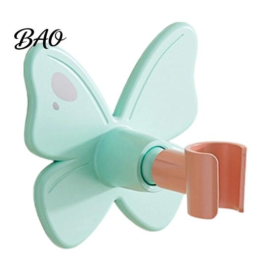 Easy Install Shower Bracket Butterfly Head Holder, Wall Mounted Self-adhesive Handheld Adjustable Holder Bracket, Universal Adjustment Waterproof