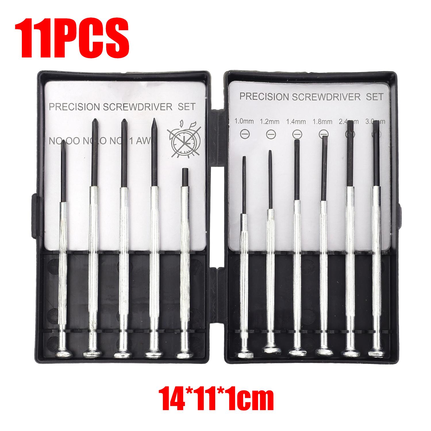 11PCS Mechanical Screwdriver Sets for Electronic Products Clock Glasses Model Making Professional Mini Alloy Steel Repair Tools