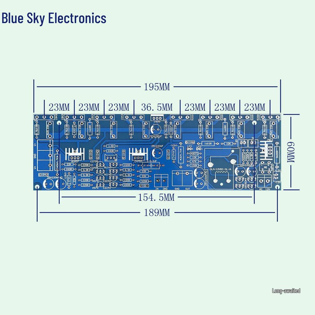 400W High-Power Mono Amplifier Board with Speaker Protection (1943/5200), Four Parallel Output, Finished or DIY Kit.