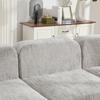 Modular Compression Sofa, Chenille Fabric, Filled with 30D High-Resilience Foam. Easy To Move, Non-Slip Base, Ideal for Living Room - Gray